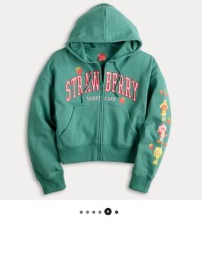 Strawberry Shortcake Green Zip Hoodie for juniors